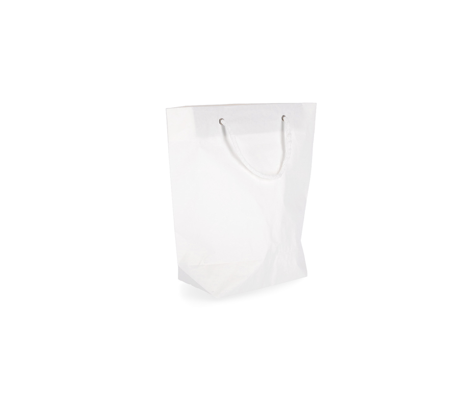 CUBA-1: 340 x 130 x 350 mm paper bag with fabric handles 3