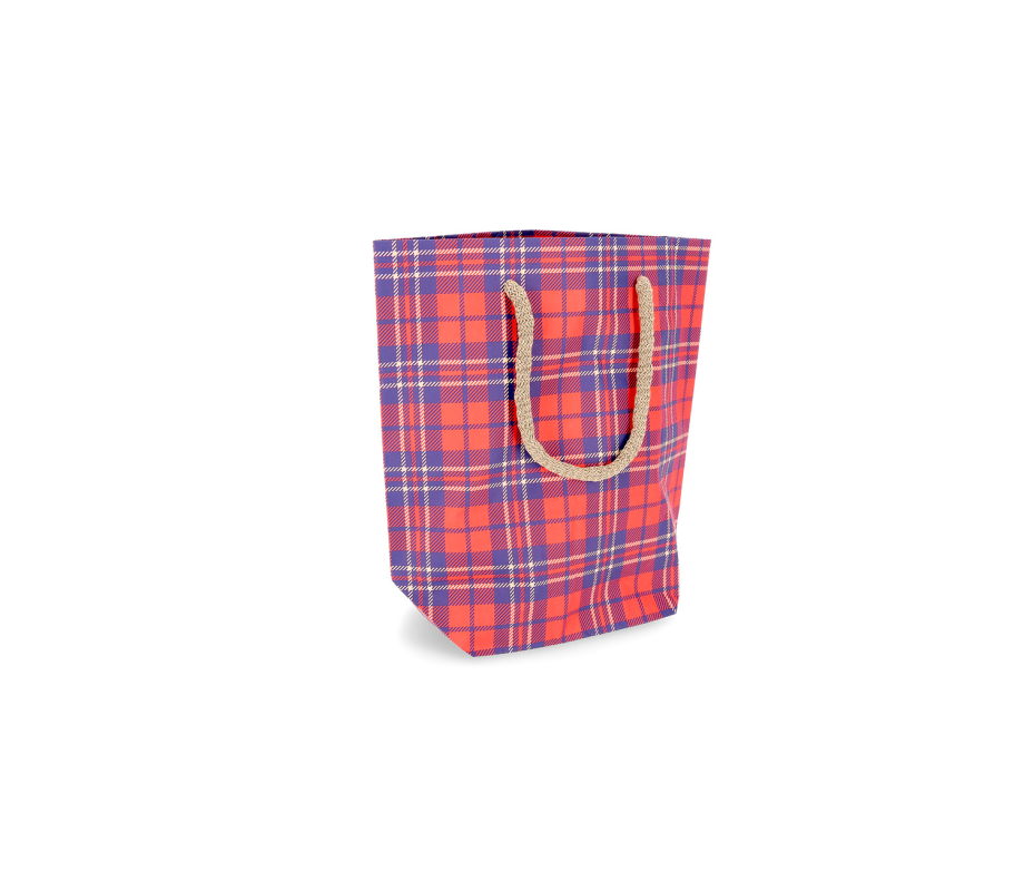 CUBA-1: 340 x 130 x 350 mm paper bag with fabric handles 21