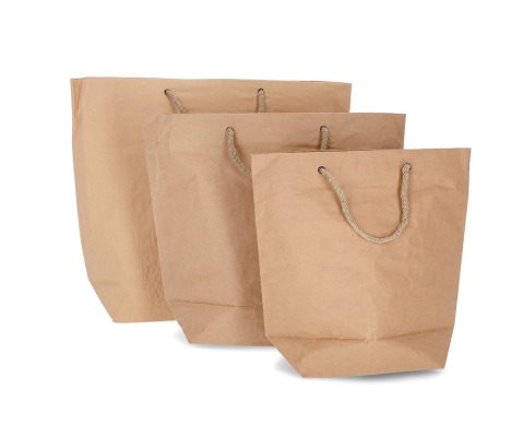 CUBA-1: 340 x 130 x 350 mm paper bag with fabric handles 1