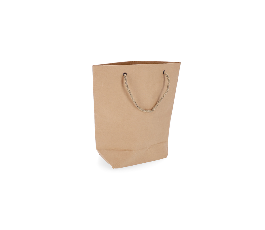 CUBA-1: 340 x 130 x 350 mm paper bag with fabric handles 28