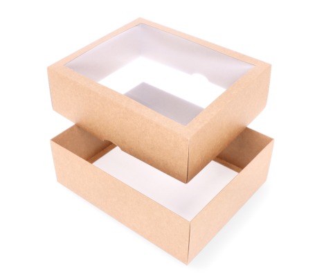 DD-17L: 300 x 250 x 100 mm<br>two part box with window 1