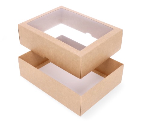 DD-5L: 280 x 210 x 80 mm<br> two part box with window 1