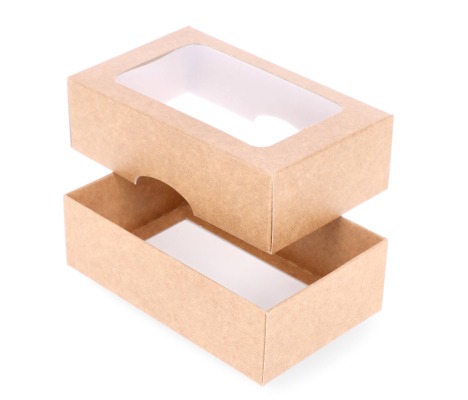 DD-8L: 130 x 80 x 40 mm<br>two part box with window 1