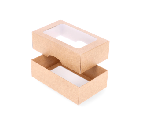 DD-8L: 130 x 80 x 40 mm<br>two part box with window 2