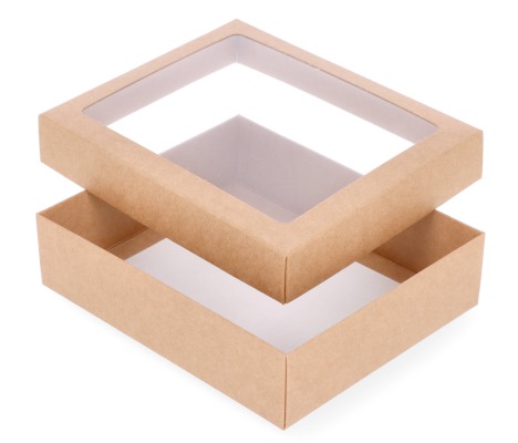 DDP-24L: 180 x 150 x 45 mm<br>two part box with window 1