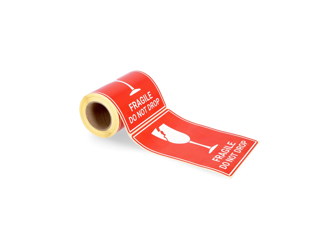 LIP-FRA/L<br>100 mm x 150 mm warning stickers FRAGILE<br>100 pcs. 1