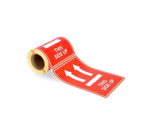 LIP-UP/L<br>100 mm x 150 mm warning stickers<br>THIS SIDE UP<br>100 pcs. 1
