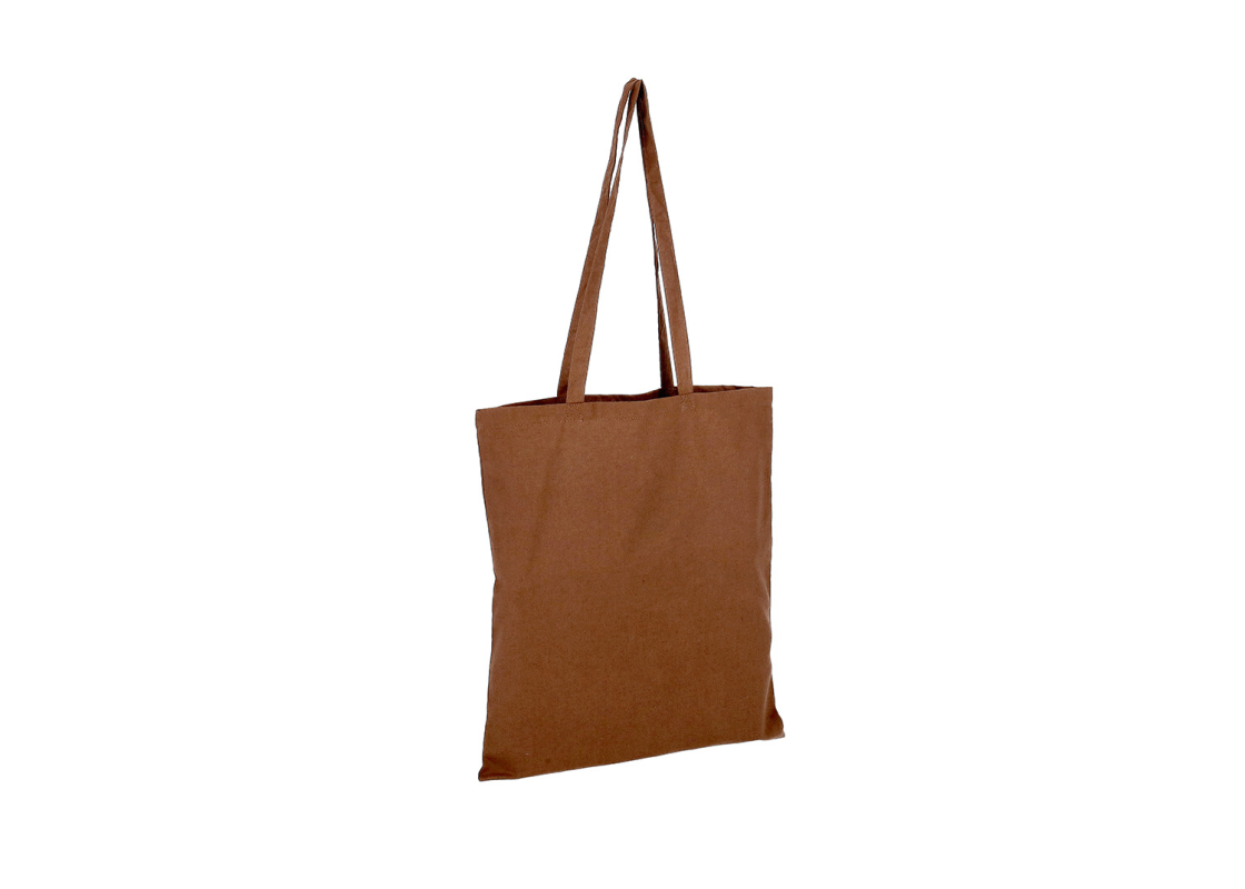 DROB-1/R<br>Brown colour<br>Canvas Tote bag<br>380*420 mm, 1 pcs. 1