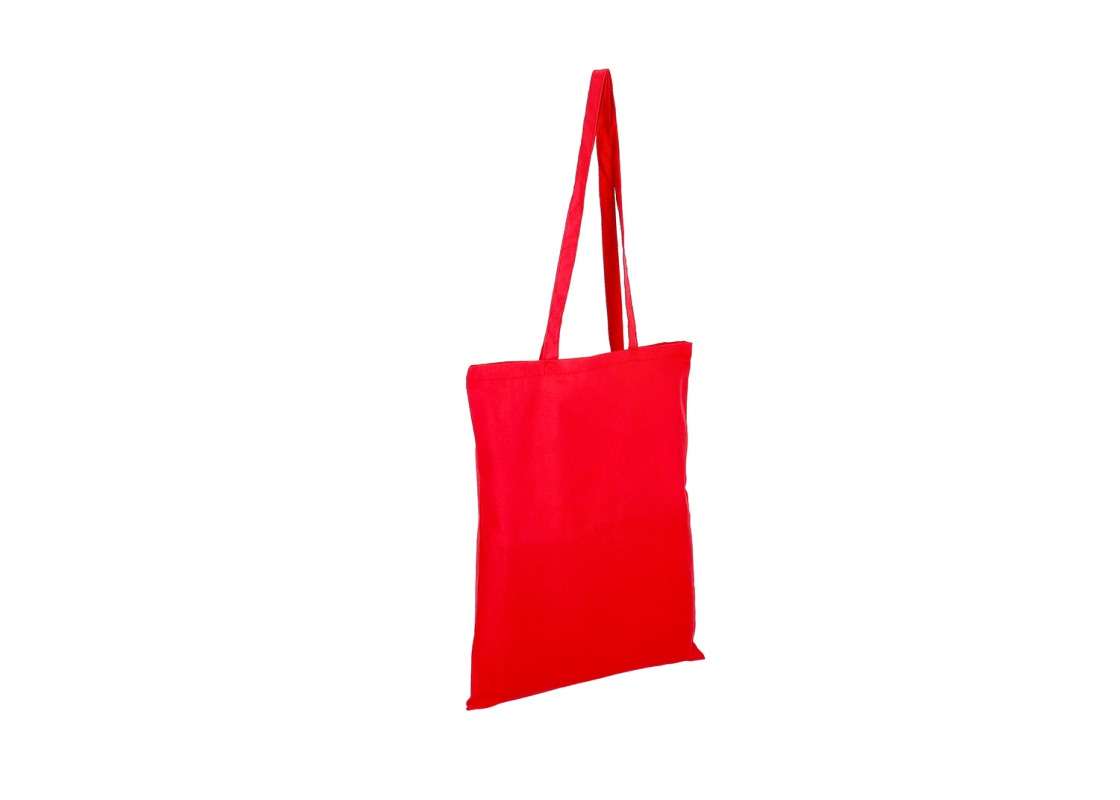 DROB-1/RA<br>Red colour<br>Canvas Tote bag<br>380*420 mm, 1 pcs. 1