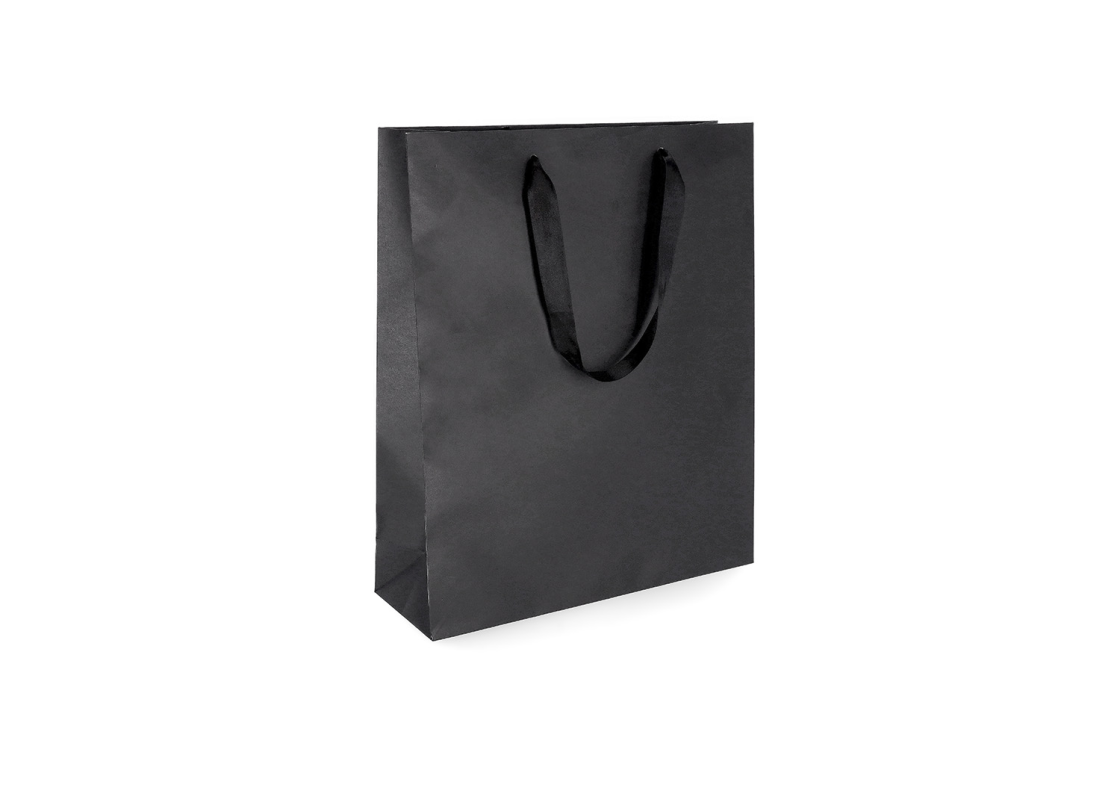 LUX-2: 300 x 100 x 360 mm Ribbon Handle Luxury Paper Bag 1