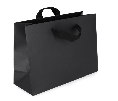 VIP-2: 400 x 150 x 290 mm paper bag with fabric handles 1