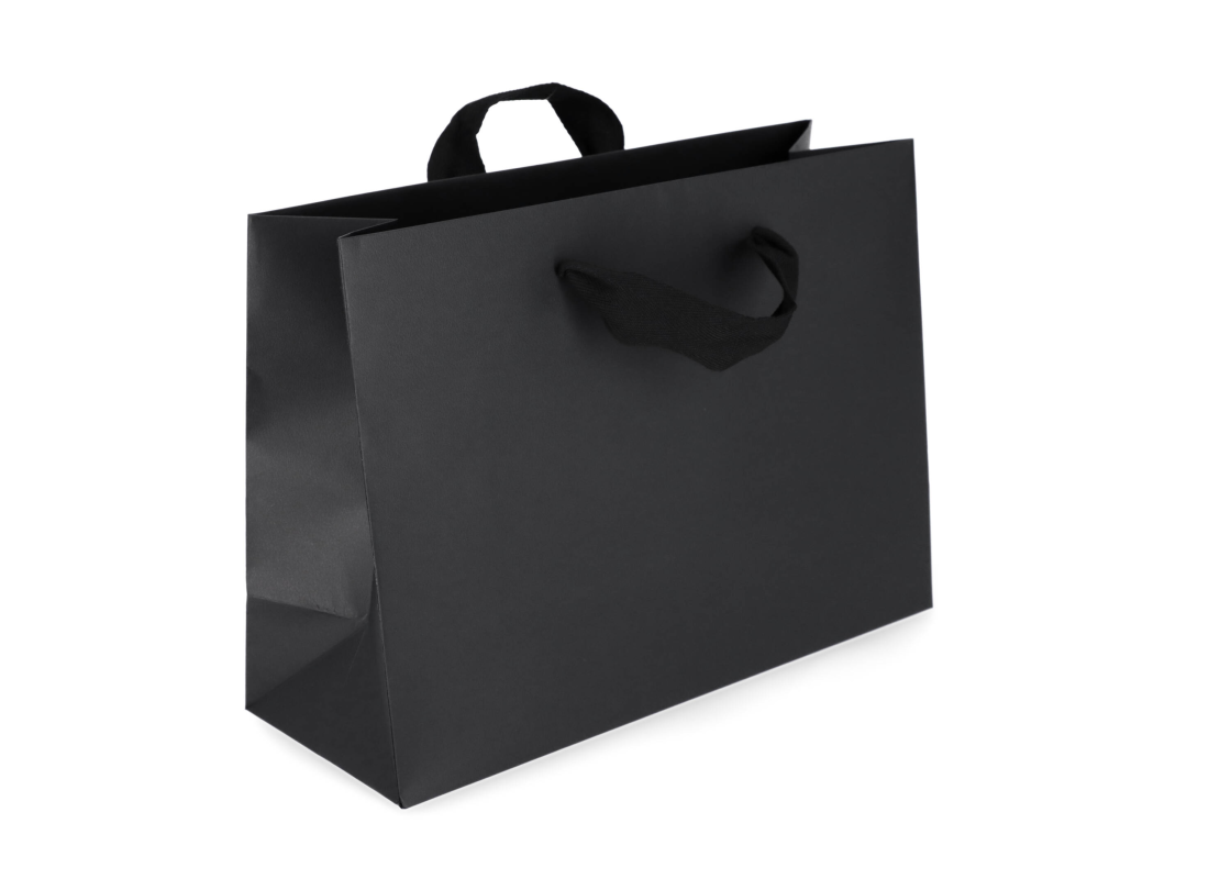 VIP-3: 530 x 180 x 480 mm paper bag with fabric handles 1