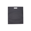 MMK-2: Juodos spalvos 400 x 450 mm neaustinės medžiagos maišelis su kirsta rankenėle 3