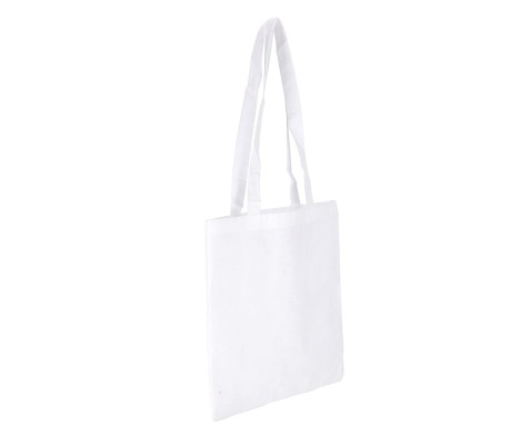 MMK-3: White 400 x 400 mm non-woven bag with long handles 1