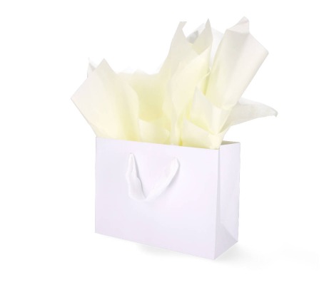 TIS-72: 760 x 500 mm  colored tissue paper.<br>Light yellow 1