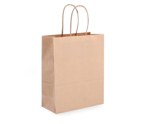 TW-2: 180 x 80 x 220 mm paper bag with twist paper handles 1